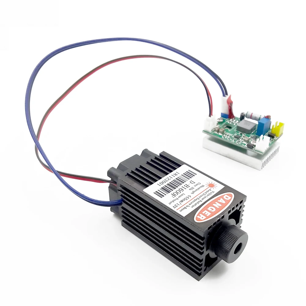

1.6W 445nm Blue Light Laser Module DIY Micro Laser Engraving Module for Engraving and Cutting Engraver Accessory