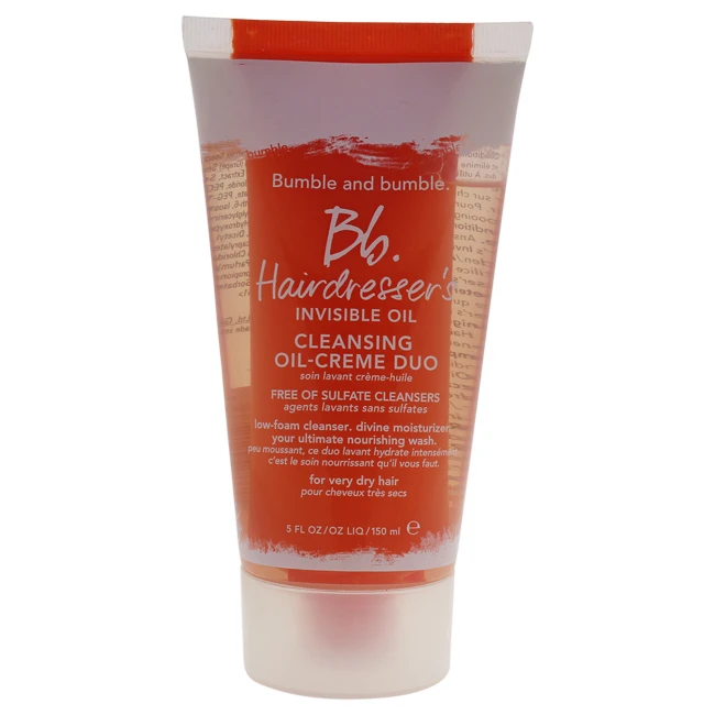 Bb. Невидимое очищающее масло для парикмахера Creme Duo by Bumble and очищающего средства