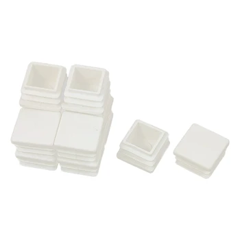 

20 mm x 20 mm plastic white end caps blanking version of the caps spare caps accessories for professional square tube inserts