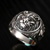 ZABRA 100% Real Solid 925 Silver Ring Male Lion Ring Vintage Steampunk Retro Biker Mens Sterling Silver Jewelry Anel Masculino ► Photo 2/6