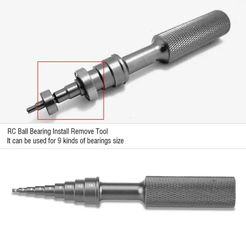 Подшипник RC инструмент для удаления шариковых подшипников установить удалить съемник инструмент для удаления 2/3/4/5/6/8/10/12/14 мм отличный RC модель Инструменты для ремонта
