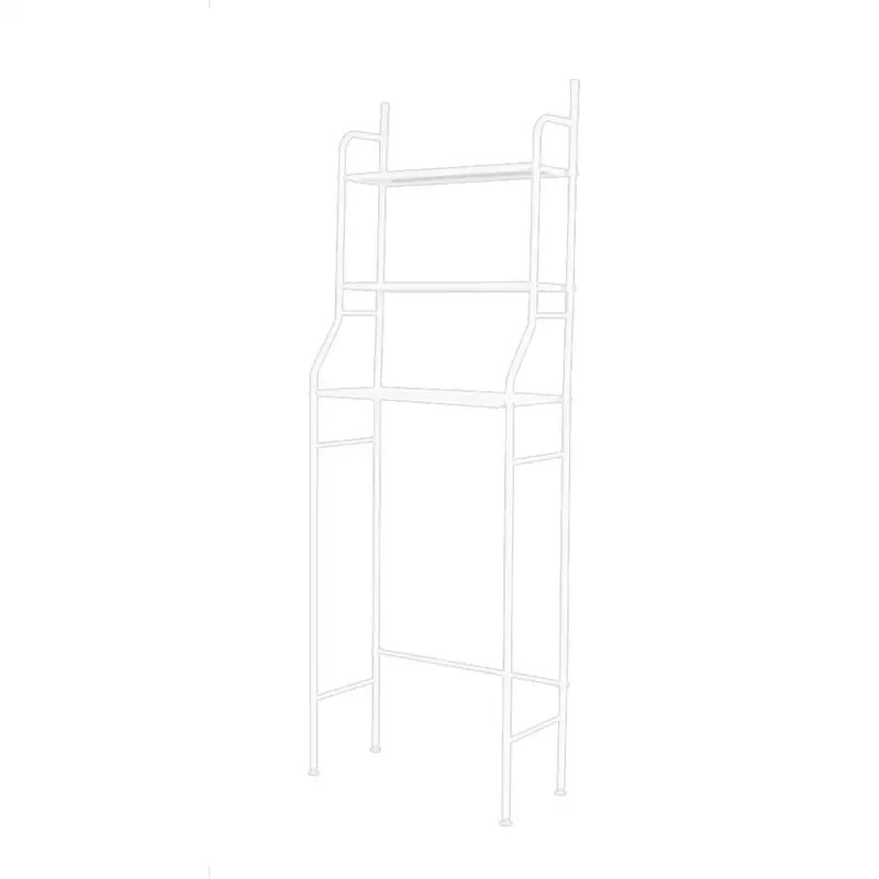  3 Tier Over the Toilet Storage Rack Space Saving Bathroom Kitchen Organizer(White) - 32963148089