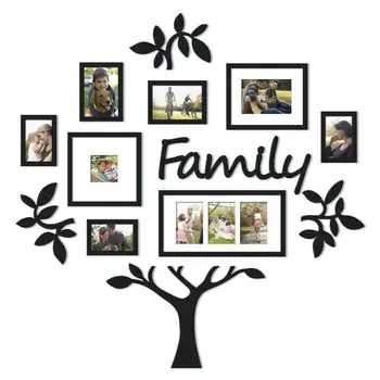 

DIY Acrylic Wall Stickers Removable Photo Frame Tree Wall Decals Posters Wall Stickers Flower Mural Art Picture Home Decor