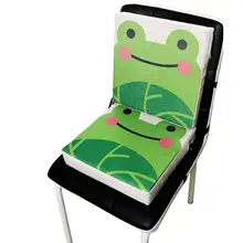 Детская подушка для кресла портативная разборная Регулируемая Милая льняная детская мягкая обеденная подушка