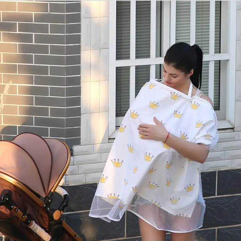

High Quality Durable Anti Insect Safe Adjustable Trolley Shade Newborn Nursing Cotton Cover