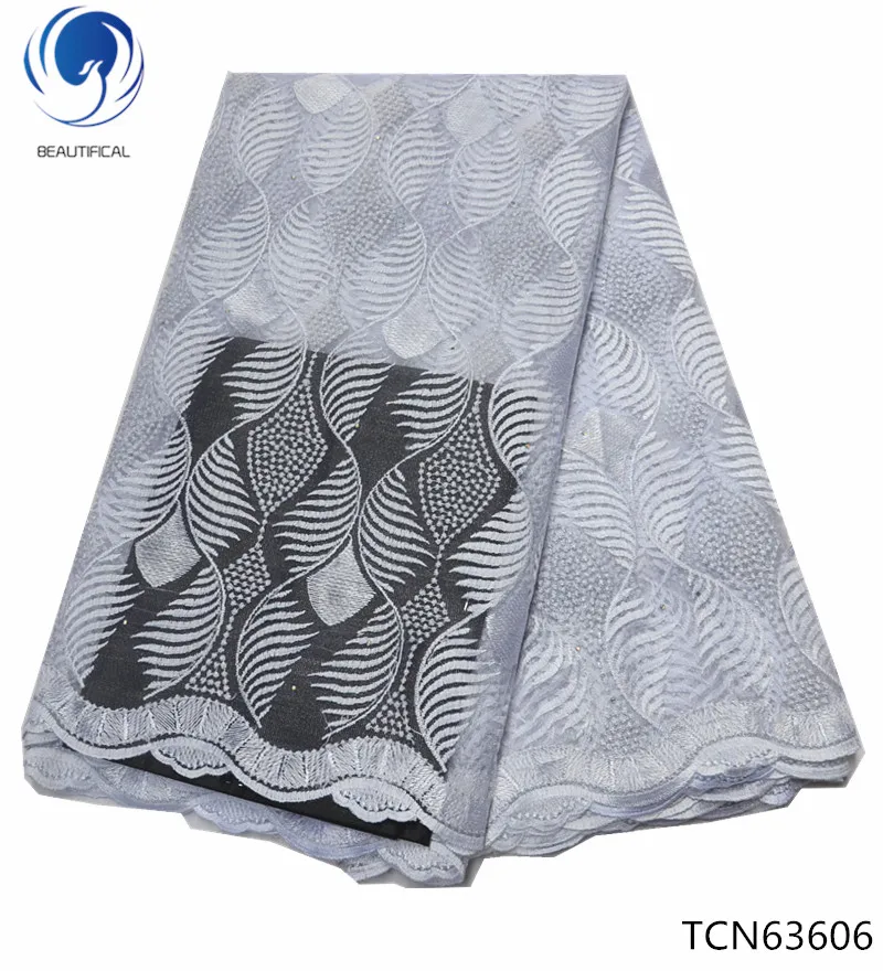 

BEAUTIFICAL African Lace Fabric 2019 Embroidered Nigerian Stones Laces Fabric French Tulle Lace Fabric 5yards/lot TCN636