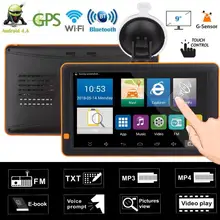 9 дюймов 800*480 Bluetooth, Wi-Fi android-автомобильный gps навигатор светодиодный FM g-сенсор Ночное видение AV в 512 М+ 16G USB Динамик автомобиля Зарядное устройство