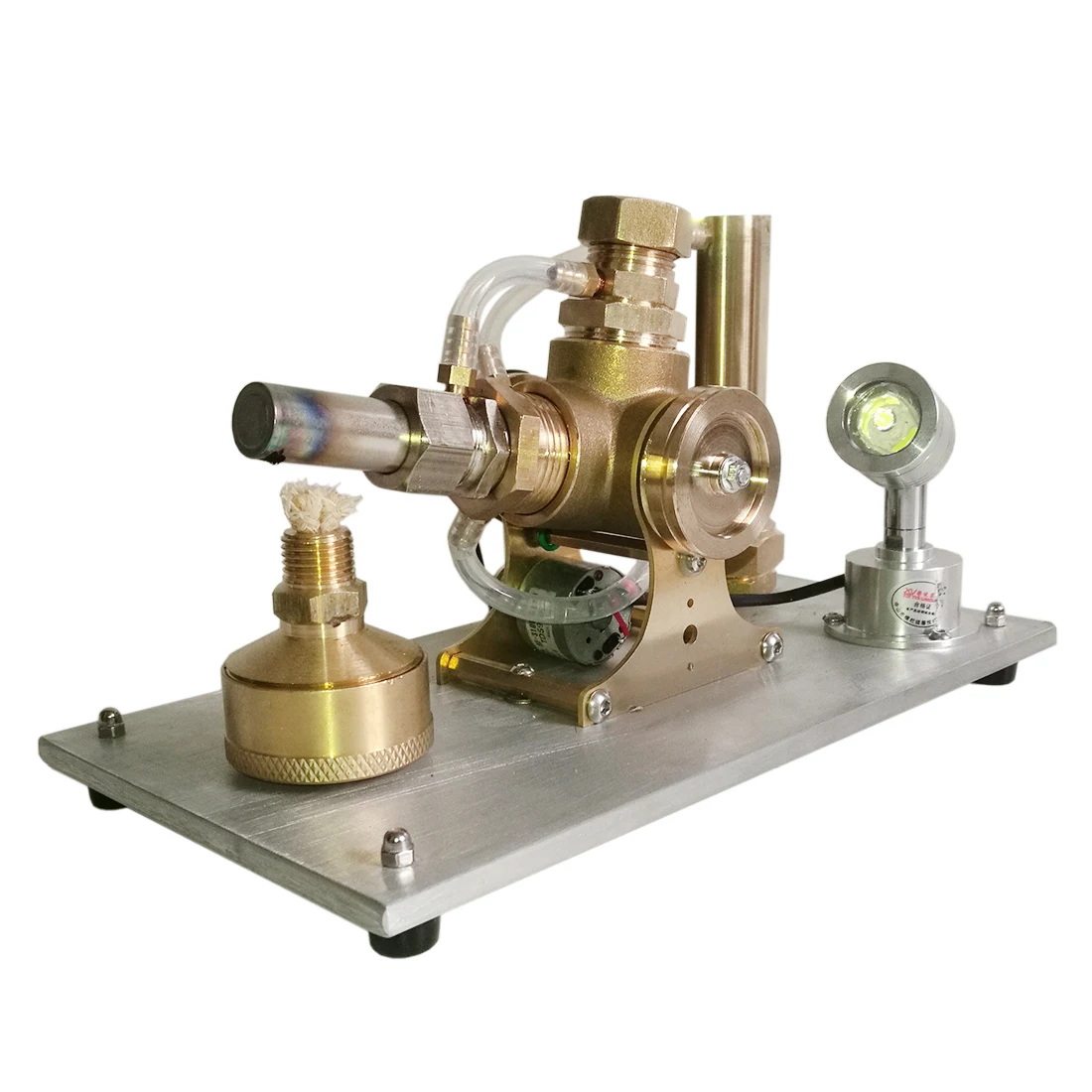 

Pure Copper Body Aluminum Base V-shape Stirling Engine Model Toy