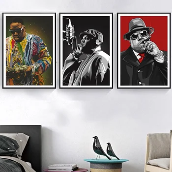

The Notorious BIG Biggie Poster Art Canvas Poster Wall Picture for Living Room No Frame