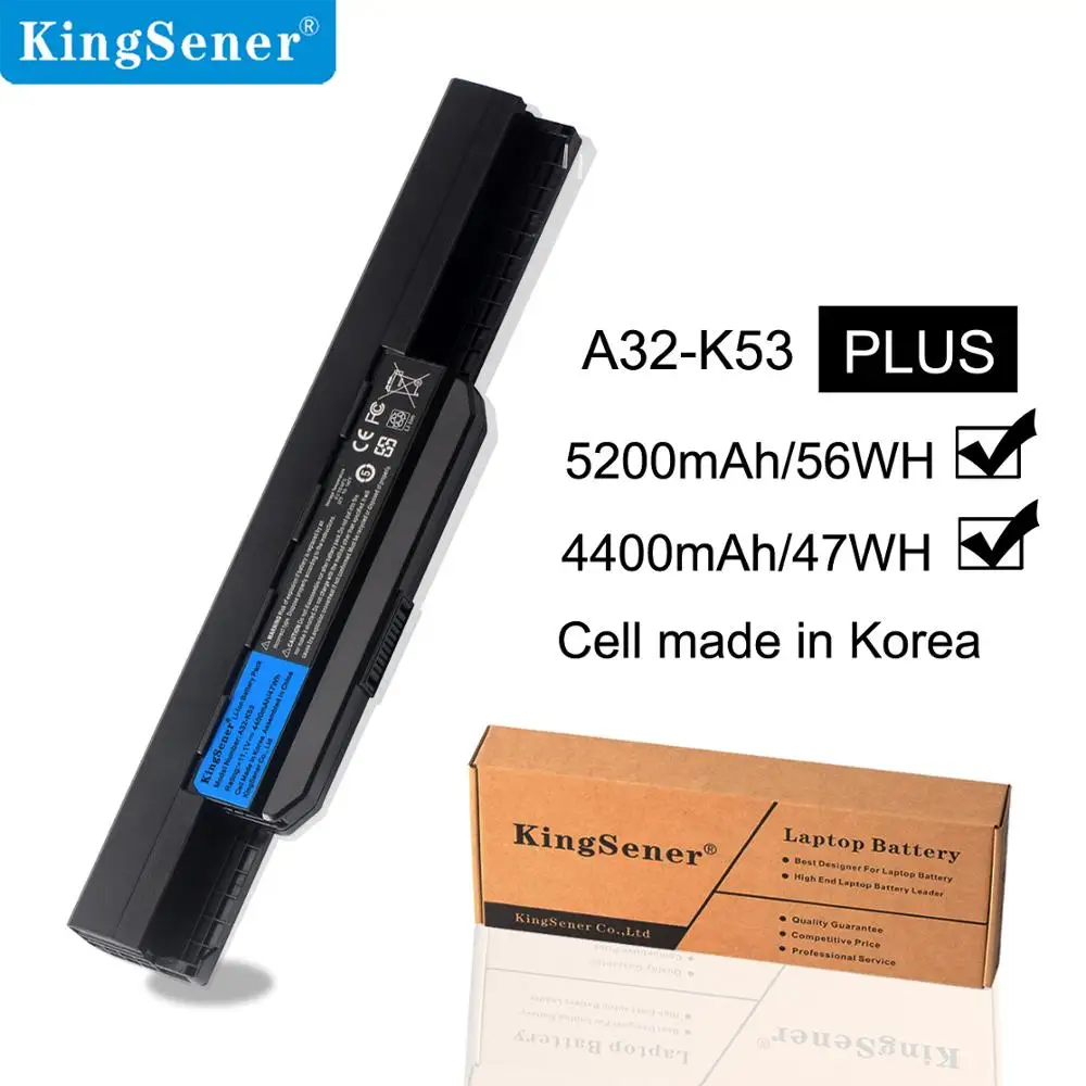 KingSener Аккумулятор для ноутбука ASUS K53 K53E X54C X53S X53 K53S X53E A32-k53 A42-K53 K43jc K43jm K43js K43jy K43s K43sc A53S