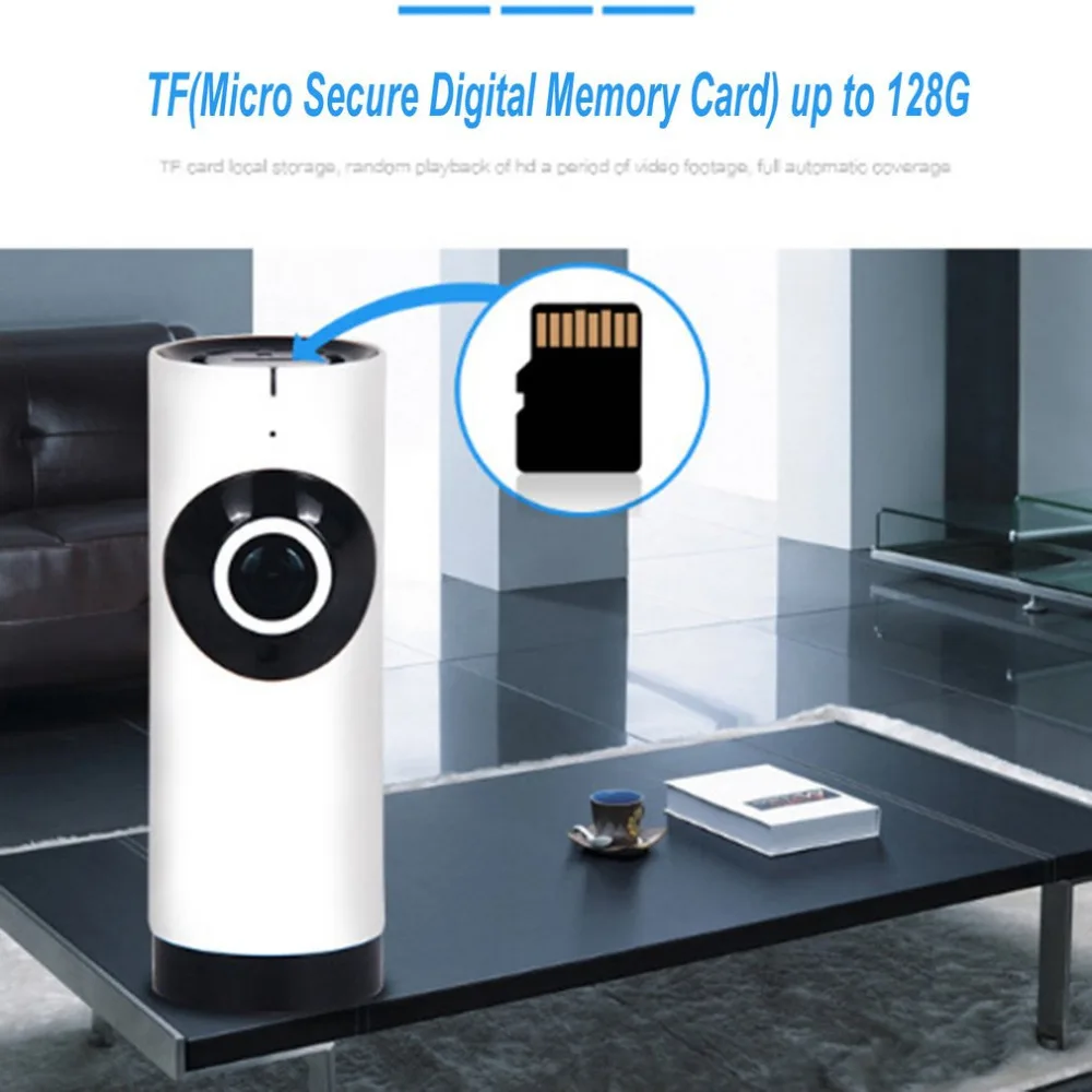 

180 Degree Mini WiFi CCTV Security Camera HD 720P Surveillance Monitor Home Security IP Camera IR Night Vision Two Way Voice