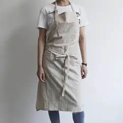 1 шт. длинный хлопковый фартук японский повседневное Craft пособия по кулинарии дом магазин рабочая одежда для маляра