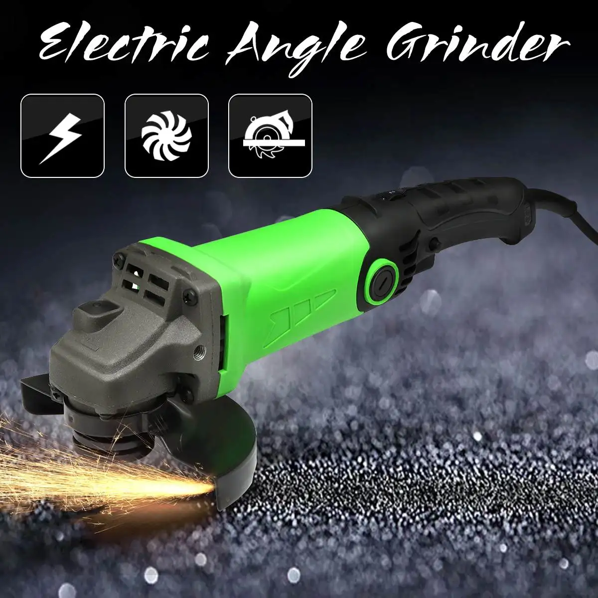 

220V 1200W Multipurpose 115mm Angle Grinder 6 Levels Adjustable Polishing Machine Grinding Drilling Tools for Car Care