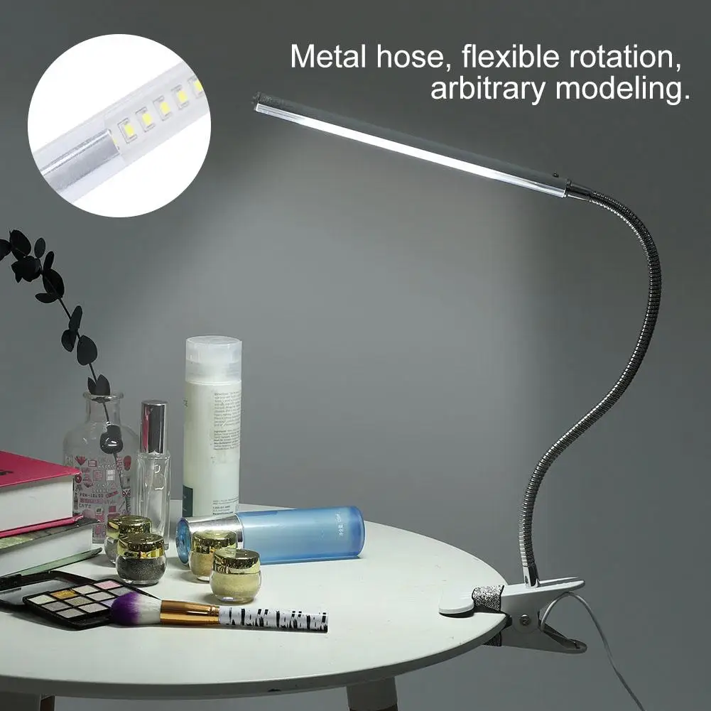 

LED Desk Lamp Flexible Read Eye Protection Desk Light Table Lamp With Clip Table Lamp For Manicure Salon Tattoo Nail Art Tools