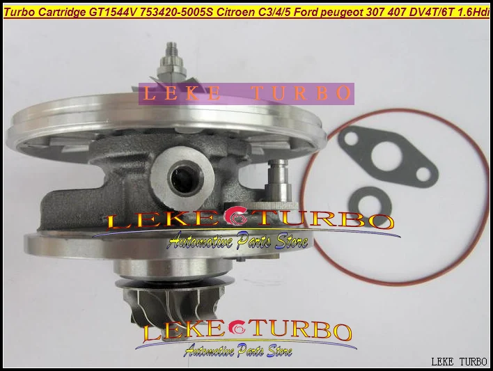 TURBO Cartridge CHRA OF GT1544V 753420-5005S For CITROEN C3 C4 C5 FORD PEUGEOT 307 407 DV4T DV6T 1.6L Hdi turbocharger (3)