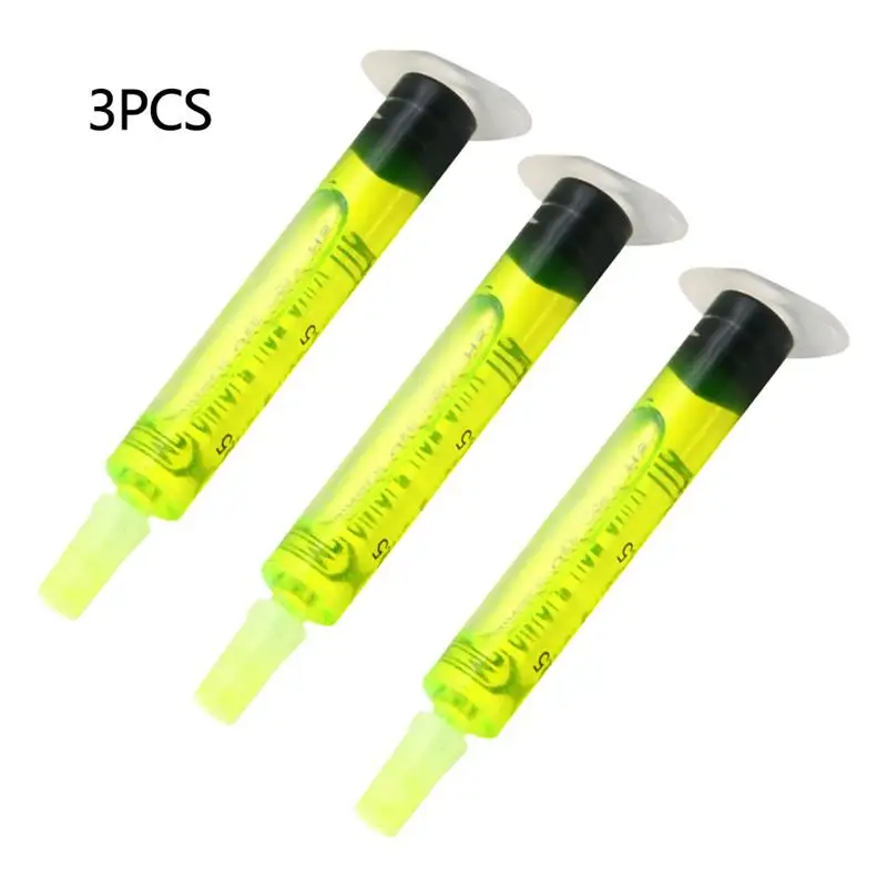 

3pcs Ultra-concentrated Syringe Fluorescent Leak Detector Leak Test Leak Detector Air Conditioning Repair Tools Car Accessores