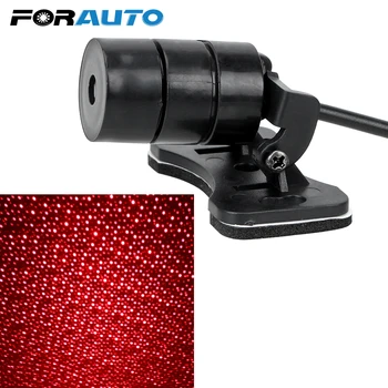 

FORAUTO Car Star Lights Interior Decorative Light Car Roof Light Starry Projection Spotlight DJ Music Sound Lamp Atmosphere Lamp