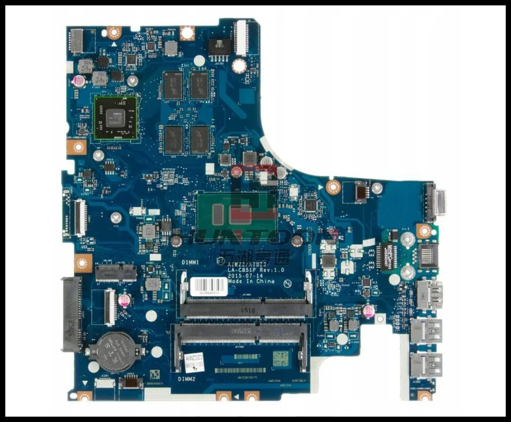 FRU:5B20K34585 для материнской платы ноутбука Lenovo 500-15ISK AIWZ2/AIWZ3 LA-C851P SR2EU I3-6100U DDR3 R7 M360 2 Гб