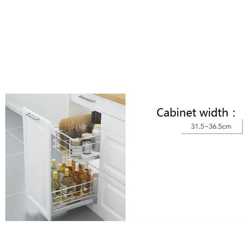 Corredera Alacena Keuken Almacenaje Armario Platos Органайзер из нержавеющей стали Cocina кухонный шкаф