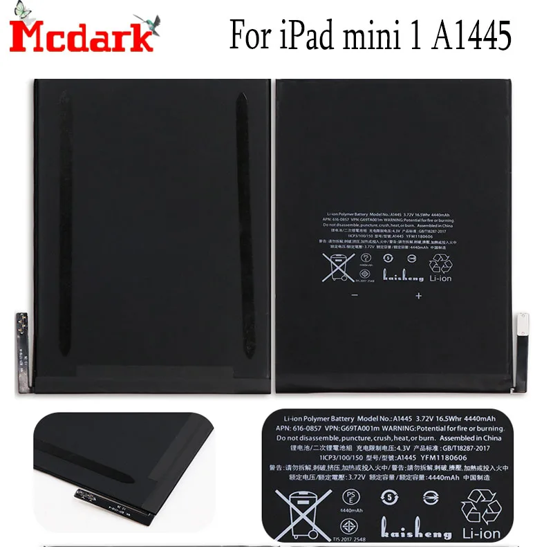 Genuine A1445 Battery For Ipad Mini 1st Gen A1432 A1454 A1455 616-0627 616-0688 