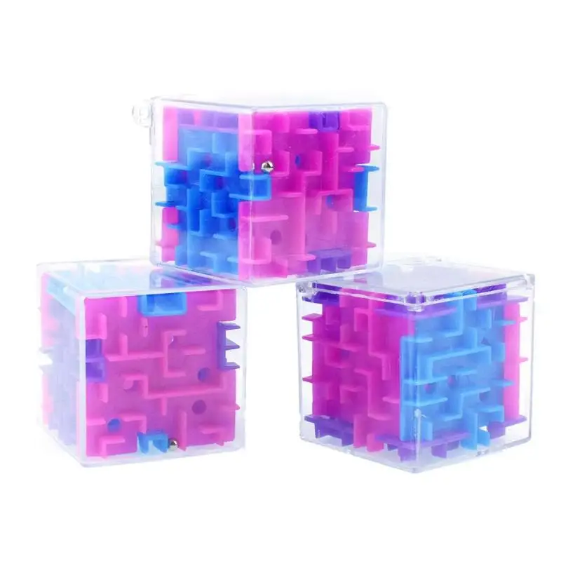 

3D Magic Cube Puzzle Maze Toy Children Kids Educational Decompression Capsule Toys New Year Xmas Gifts Funny Color New Cool bead