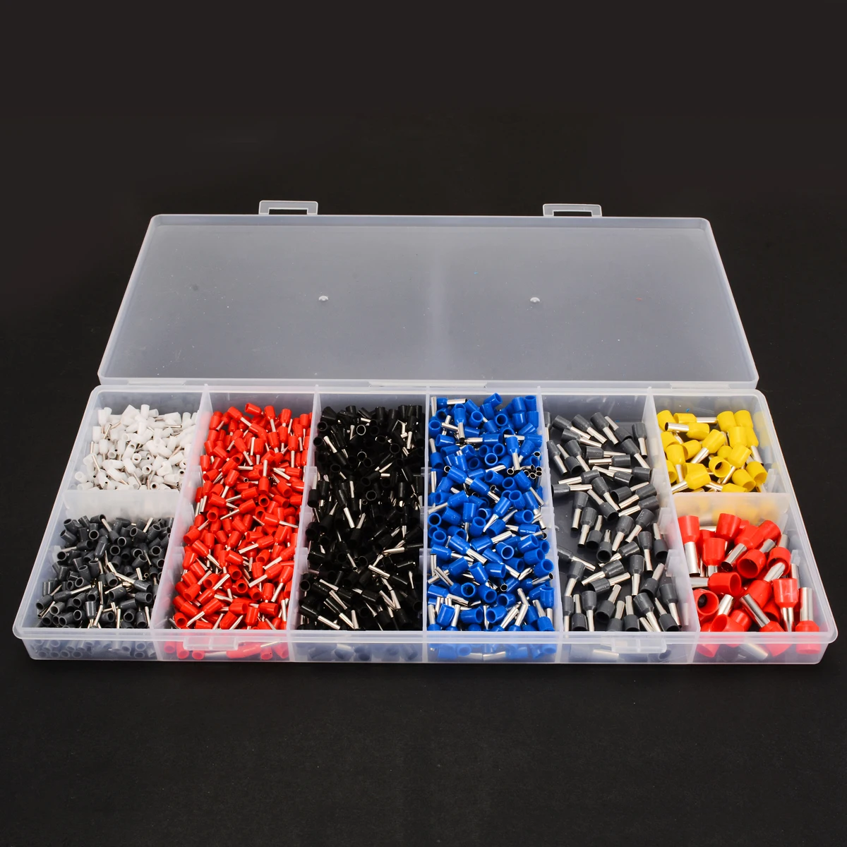 

1200pcs 0.5-10.0mm2 Crimping Pliers Electric Tube Terminals Box Clamp Tools Kit Ferrule Crimper with Box