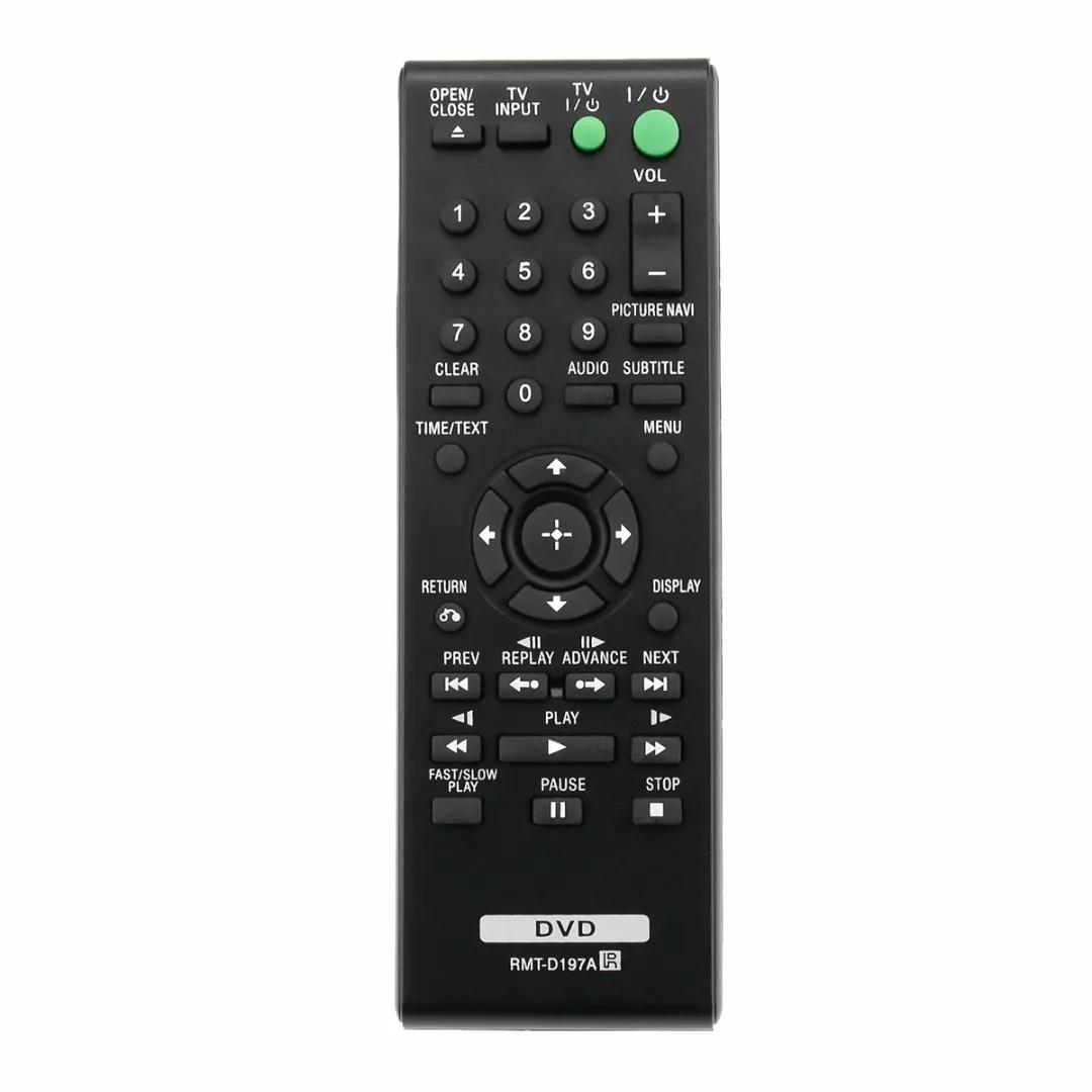

Mayitr 1pc DVD Remote Control Black 433MHz Remote Controller For Sony RMT-D197A DVPSR201P DVP-SR210 DVPSR210P