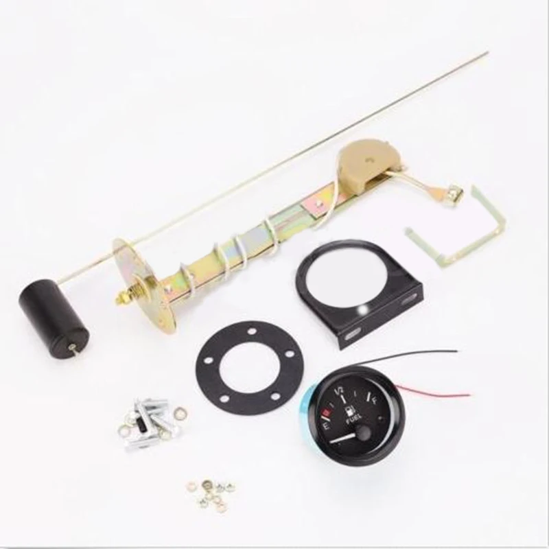 2 52mm Car 12V Fuel Level Gauge Meter W/ Sensor Rubber Pad E-1/2-F Parts | Автомобили и - Цена: 