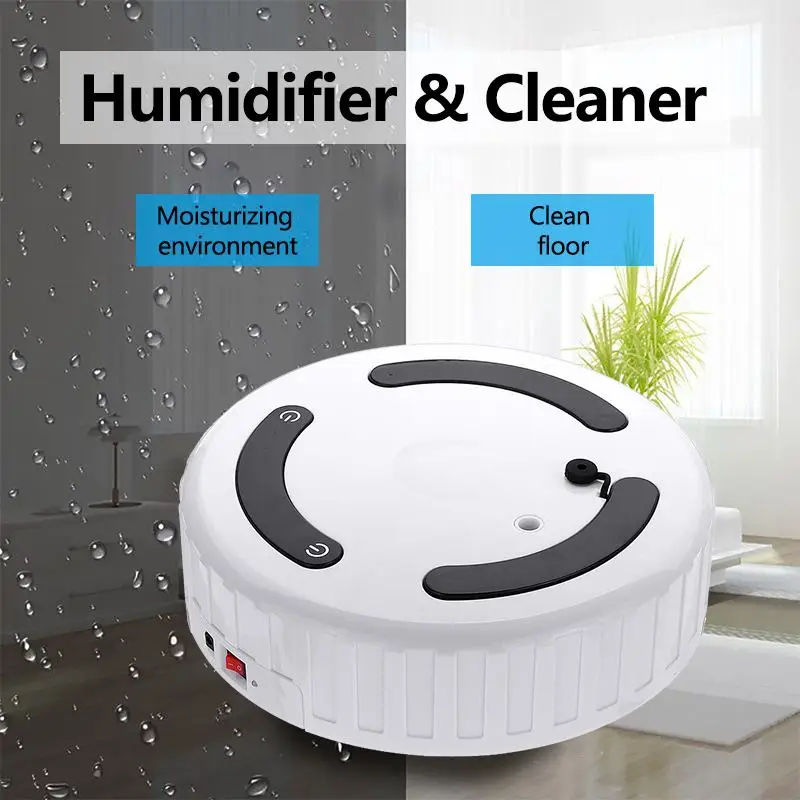 3 In 1 Smart Robot Vacuum Cleaner Auto Sweeper Machine Floor Edge Dust Cleaning Automatic Recharger Sweep & Wet Mopping Cleaner