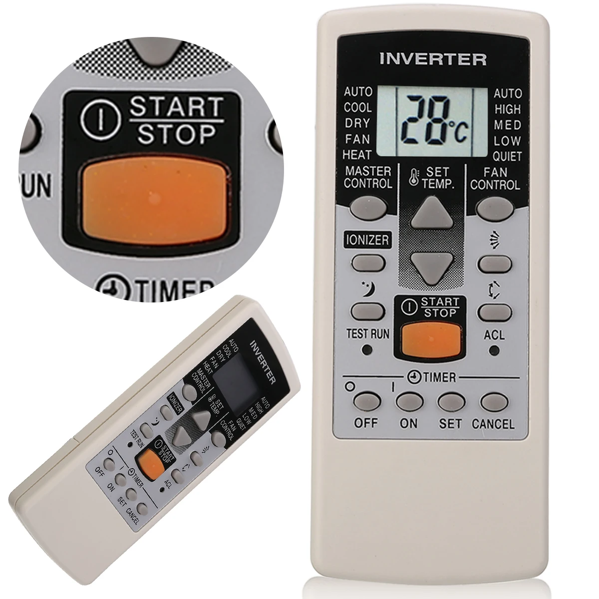 

Universal AC Power Remote Control LCD Air Condition Conditioning Remote Controller Suitable For Fujitsu AR-JE4 AR-JE5