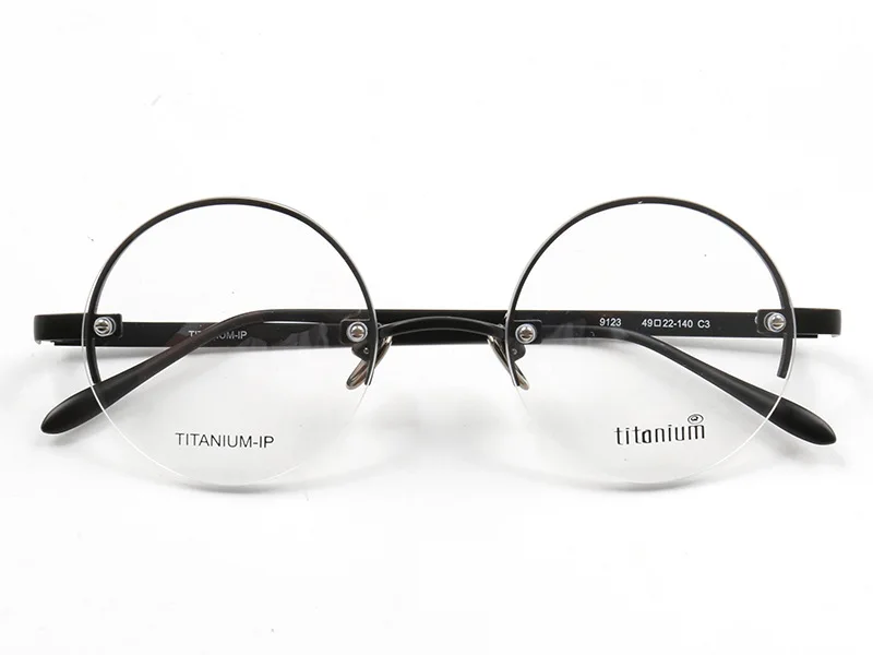 round titanium eyeglass frames
