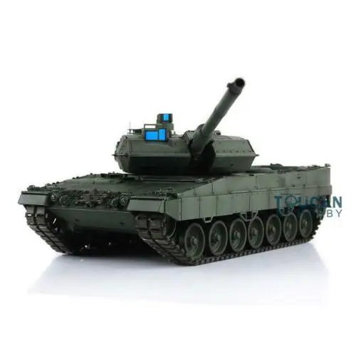 Henglong 1/16 зеленый 6,0 версия инфракрасный боевой пластик Leopard2A6 RTR rc Танк 3889 Вт/360 револьверная