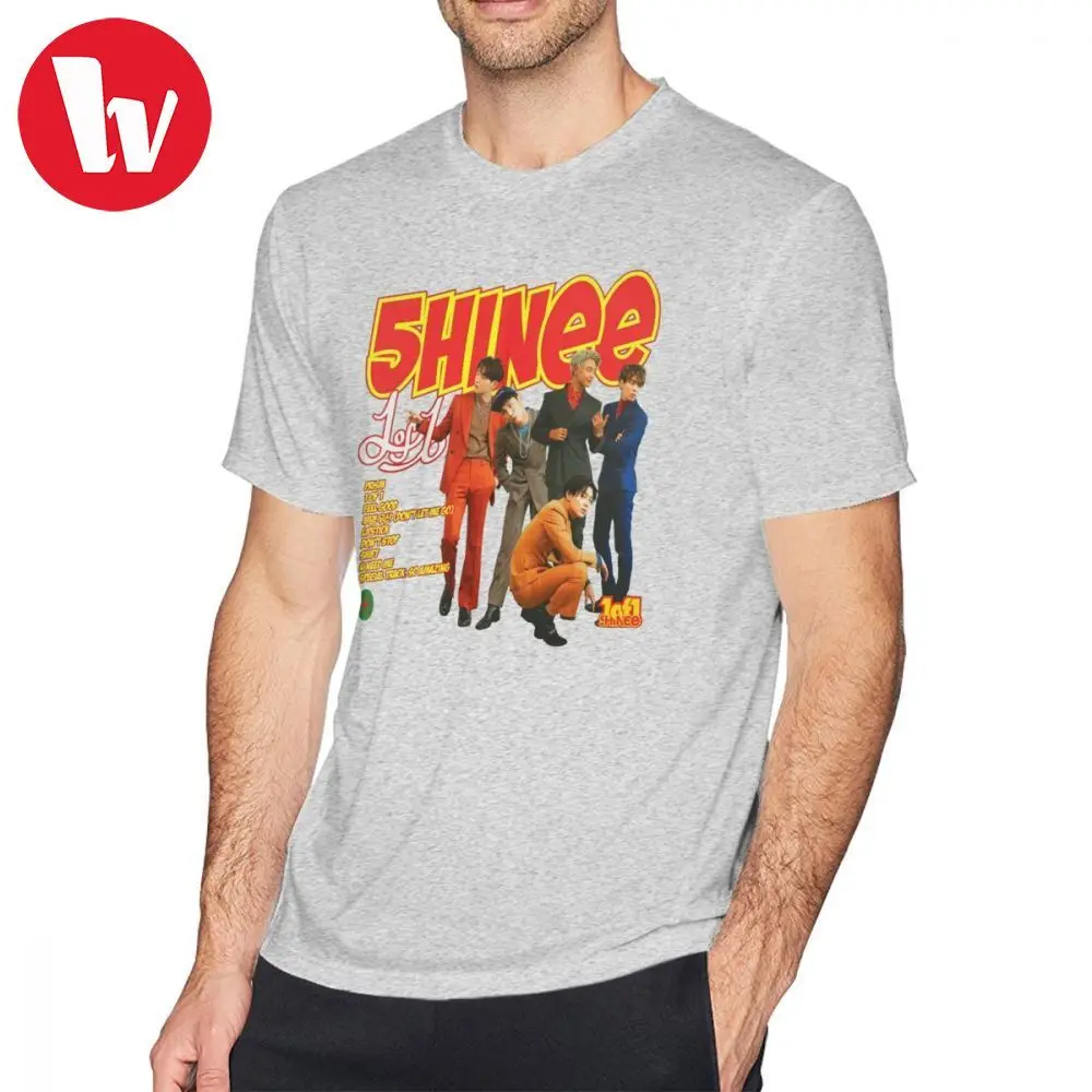 

Jonghyun T Shirt SHINee 1of1 Tracklist T-Shirt Printed Fun Tee Shirt 6xl Casual 100 Cotton Man Short Sleeves Tshirt