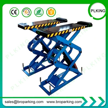 

Pneumatic Lock Release Scissor Lift For Cars With Extendable Platform Table