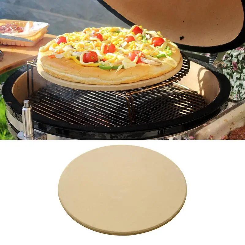 

2019 NEW 15-inch Cordierite Pizza Dish Multi-size Optional Refractory and High Temperature Resistance Stone Plate