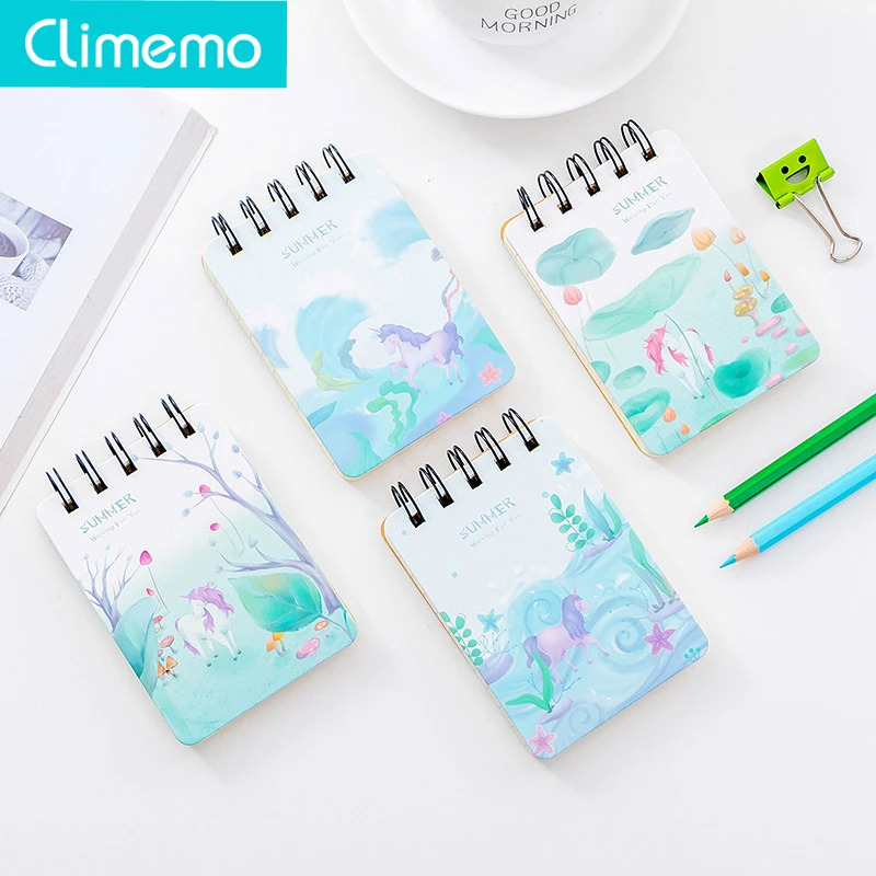 

Climemo 1 Piece Unicorn Notebook 80 Sheets Pocket Planner To Do List Note 10.6*7.7cm NP244