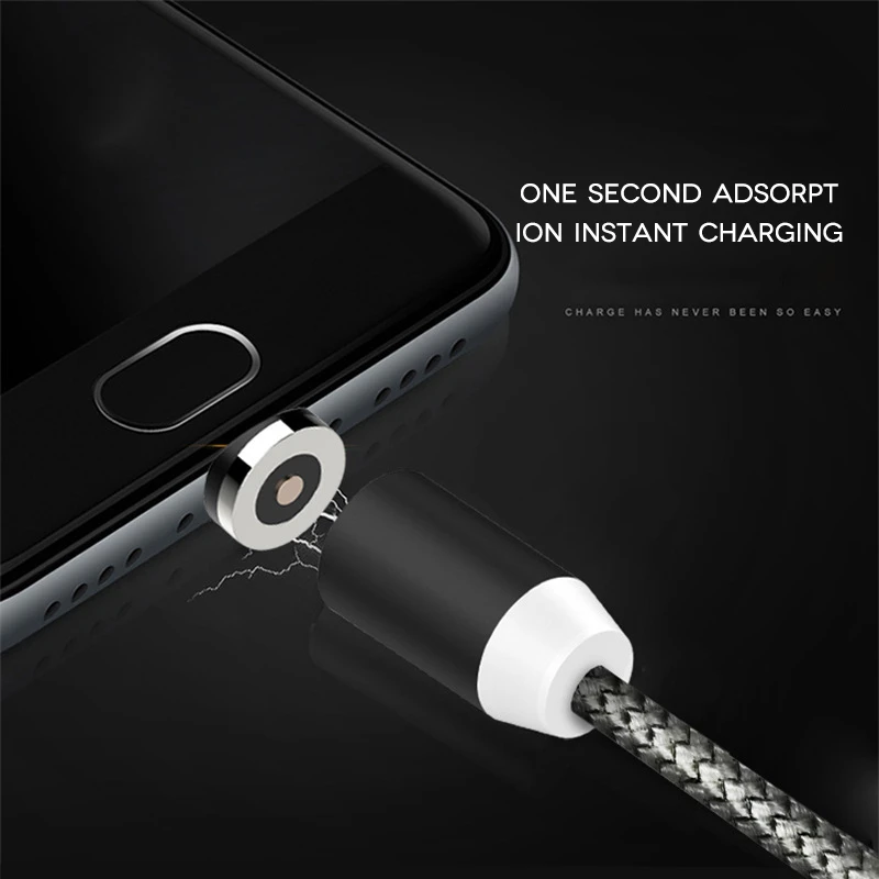 360 درجة المغناطيسي كابل شحن ل فون سريع شحن المصغّر usb نوع C البيانات USB-C كابل ل شاحن هاتف محمول يعمل بنظام تشغيل أندرويد كابلات