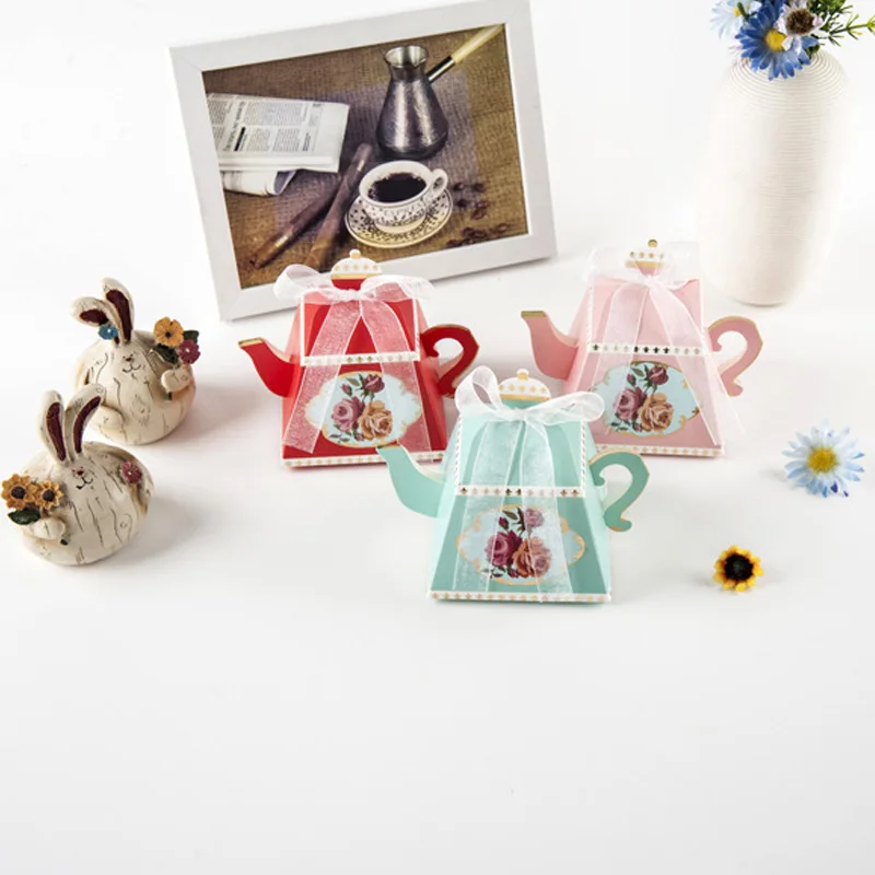 Подарочные пакеты Свадебные сувениры Декор послеобеденный чай торт коробка гостей Свадебные Картонные Коробки праздничные принадлежности Винтаж творчество