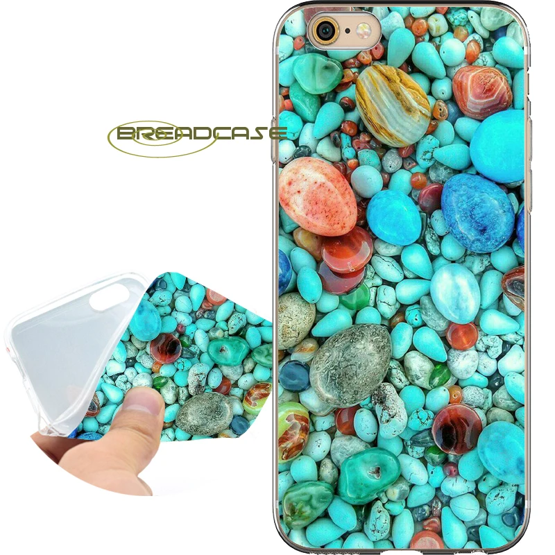 

Fundas Malachite Turquoise Cases for iPhone 10 X 8 7 6S 6 Plus 5S SE 5 5C 4S 4 iPod Touch 6 5 Soft Clear TPU Silicone Cover.