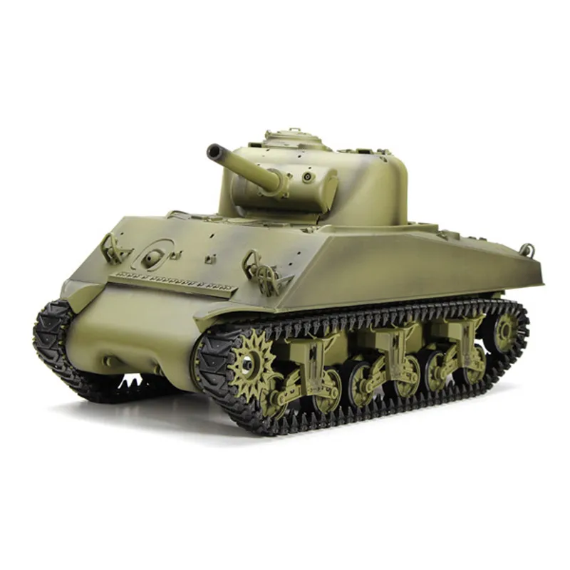 

Heng Long 3898-1 2.4G 1/16 RC Tank US Sherman M4A3 Tank Radio Control Battle Tank Outside Door Toys For Kids 2019 Newest Gifts