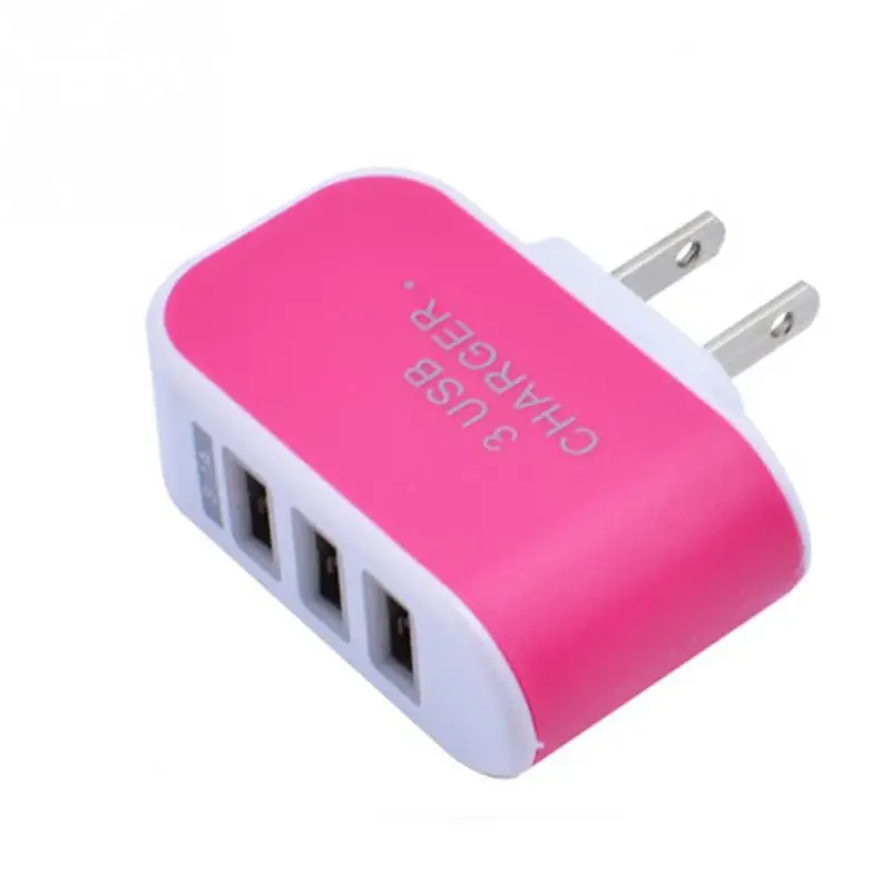 Зарядное устройство для телефона настенное зарядное многопортовое USB 3 порта