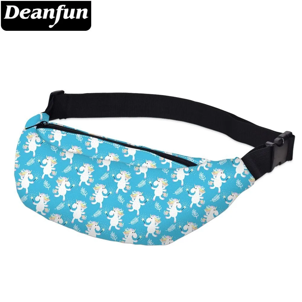 Deanfun с принтом единорога поясная сумка для женщин Водонепроницаемая небесно
