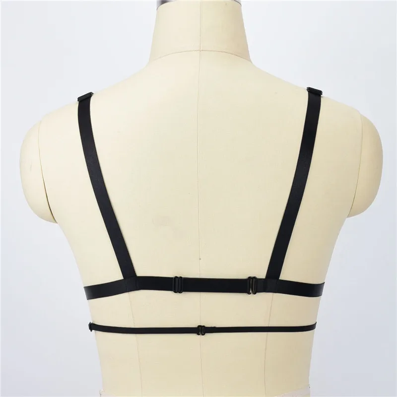 fashion Hot Women Sexy Open Cage Bra Tops Erotic Bandage Cross Goth Body Straps Bondage Lingerie Halter Bra Garter Strap