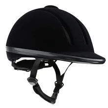 Вентилируемый Западный шлем безопасности низкий профиль Конный головной убор черный L