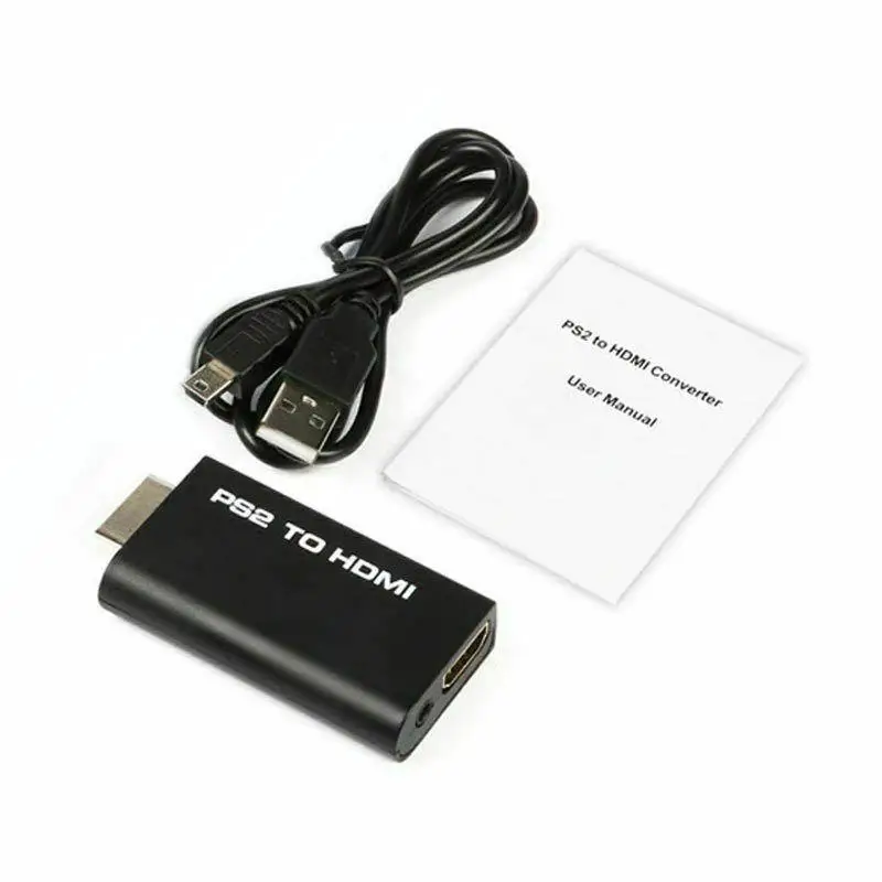 Адаптер преобразователь Аудио и видео с выходами для Sony playstation PS2 в HDMI Поддержка