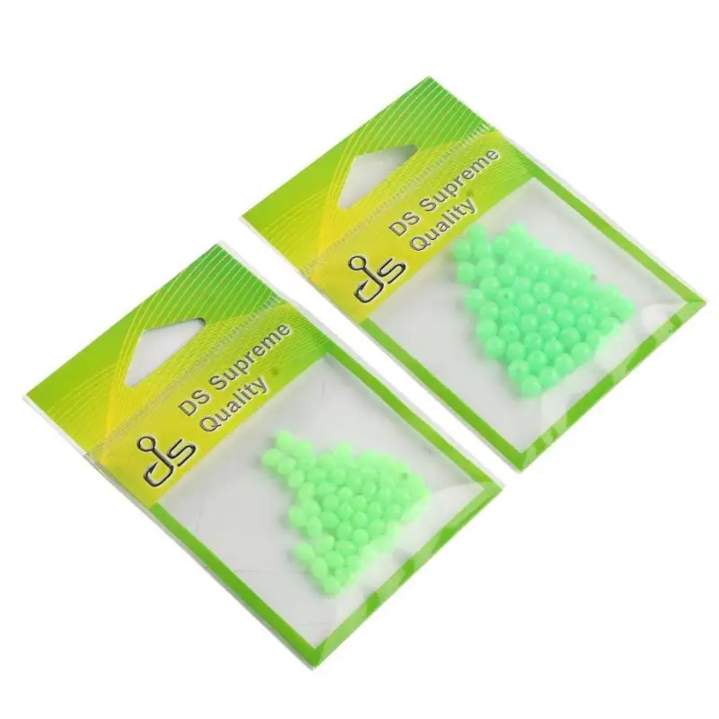 

50pcs/pack Luminous Beads Fishing Space Beans Round Float Balls Stopper Light Balls Sea Fishing Tackle Accessories Pesca Beans