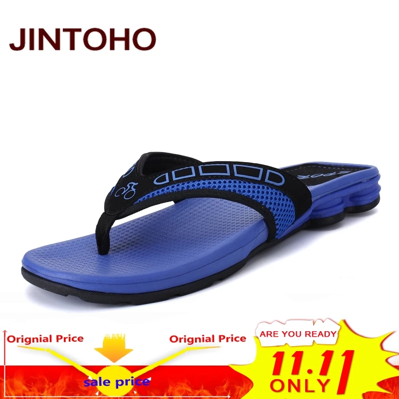 

JINTOHO High Quality Summer Slippers Flip Flop Shoes Fashion Men Sandals Brand Male Slippers Beach Water Shoes Slides Shoes