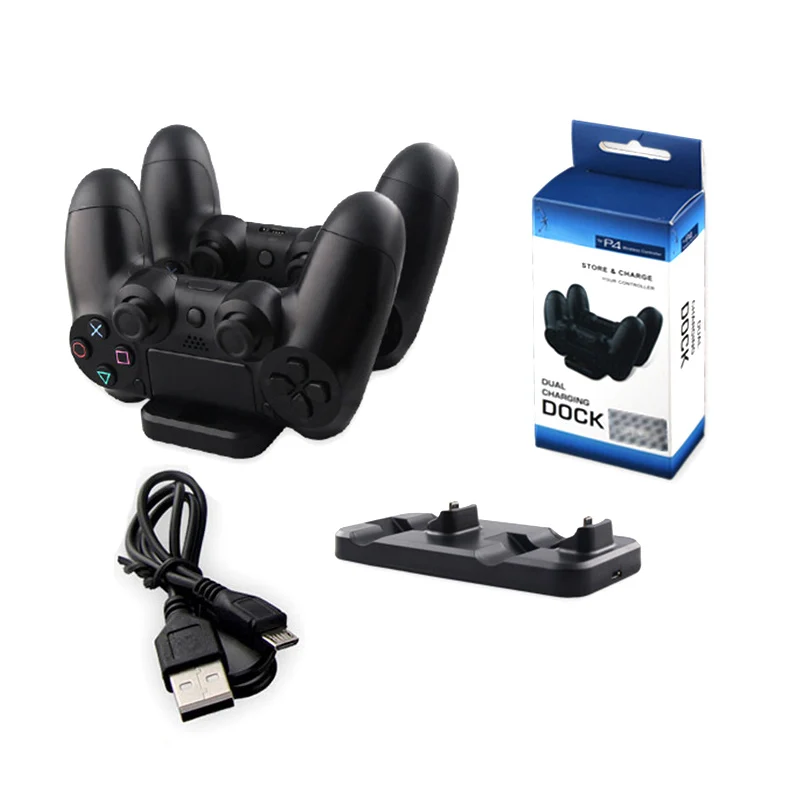 

Controller Charger Dock LED Dual USB PS4 Charging Stand Station Cradle for PS4 Pro / Sony Playstation 4 PS4 /PS4 Slim Controller