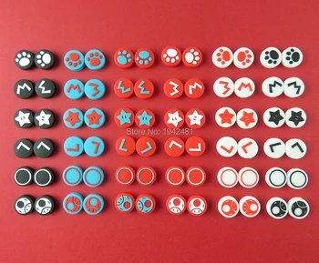 

For Poke Ball Cap Skin Silicone Analog Thumb Stick Grips Caps for Nintend Switch NS Controller Sticks Cap Cover