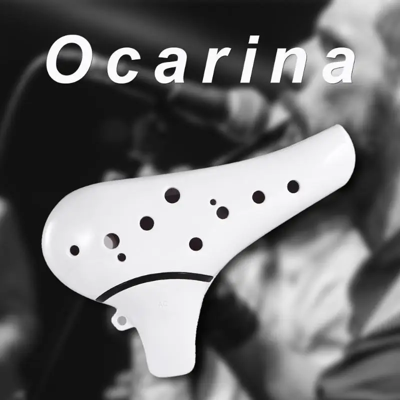 

ABS Handmade 12 Holes AC Ocarina Ceramic Alto C Flute Musical Instrument for Beginner Musical Instruments